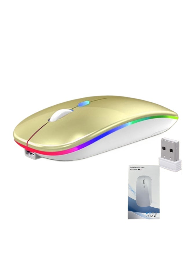 Neutral Wireless Dual-mode Bluetooth Mouse Silent Tablet Pc Mobile Phone Universal Charging Drop Shipping Dual-mode Silent - Image 1