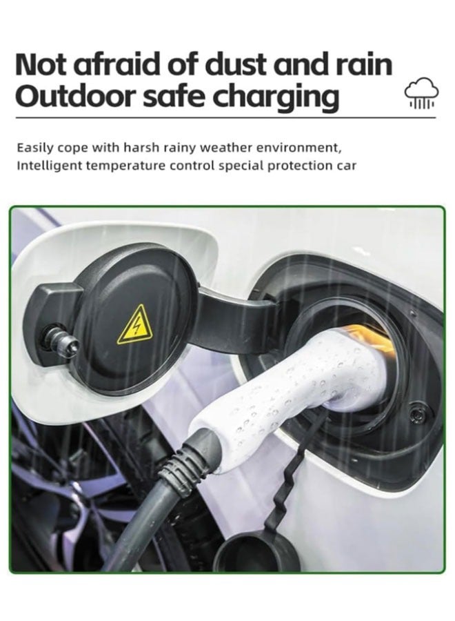 Generic Electric car charger, 16A 3.5KW portable electric car charger with LED screen intelligent temperature control, anti-theft charging equipment, plug and play, UK standard  - Image 4