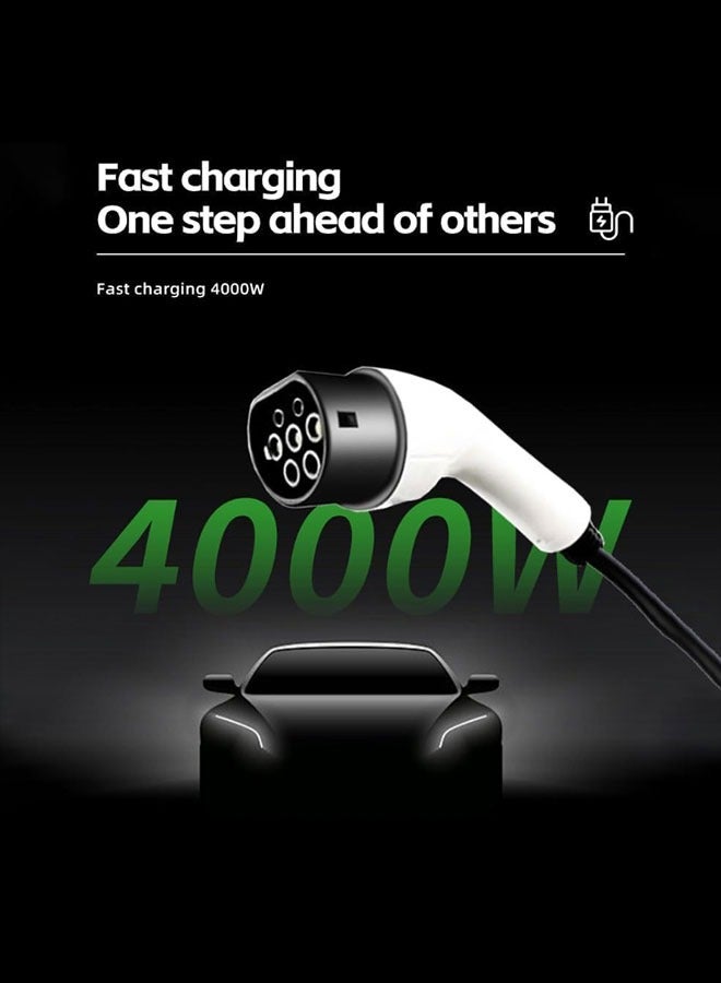 Generic Electric car charger, 16A 3.5KW portable electric car charger with LED screen intelligent temperature control, anti-theft charging equipment, plug and play, UK standard  - Image 5