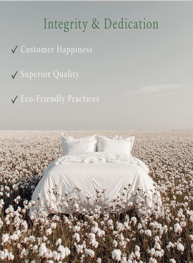 Threadmill Organic Pillow Cases Standard Size Set of 2 | GOTS Organic Certified | Soft, Breathable Luxury Cotton Sheets Perfect for Home, Hotel & Hospital Use | Bright White - Image 5