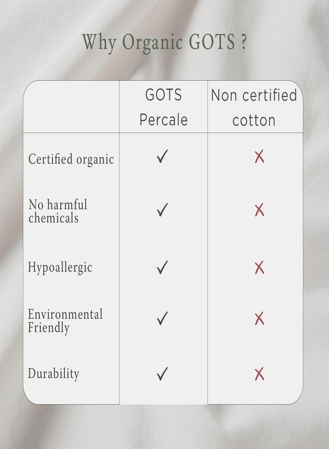 Threadmill Organic Pillow Cases Standard Size Set of 2 | GOTS Organic Certified | Soft, Breathable Luxury Cotton Sheets Perfect for Home, Hotel & Hospital Use | Bright White - Image 3