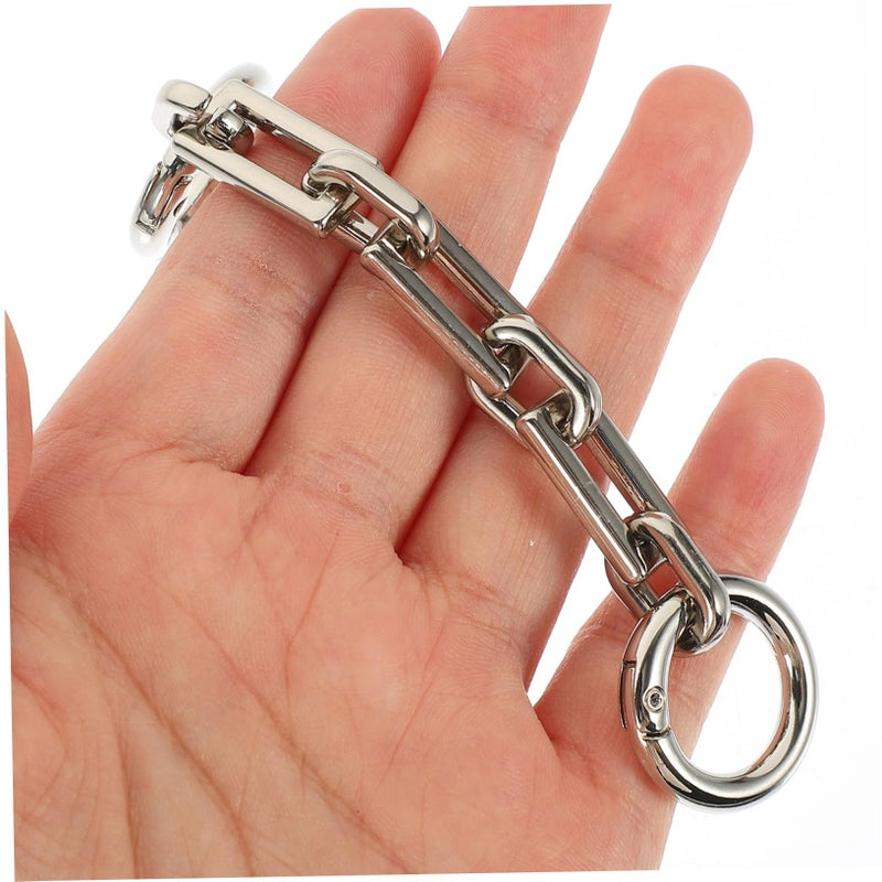 3 Pcs Alloy Handbag Extension Chain for Purses Silver Crossbody Strap - Image 5