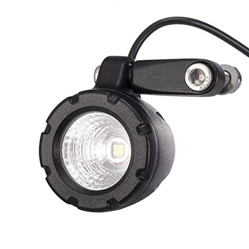 Lightronic مصابيح ضباب LED دائرية 1.7 بوصة فائقة السطوع للدراجات النارية، 6000K أبيض بارد شعاع فيضان بعيد المدى، هيكل من الألمنيوم المصبوب القوي، مقاوم للتآكل والاهتزاز، مقاوم للماء، 12V/24V DC، عبوة من 2 - Image 5