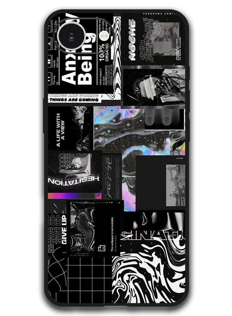 Theodor Case Compatible with Apple iPhone 16e 6.1 Inch Protection Shockproof Bumper Cover - Anxiety Being 2 - Image 1