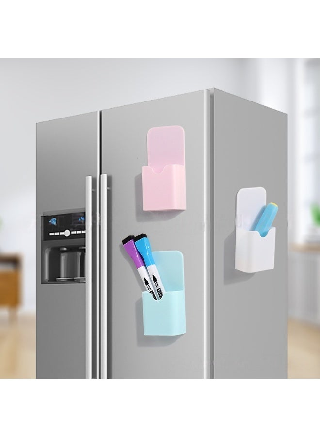 وينر حامل أقلام مغناطيسي مكون من قطعتين، حامل أقلام رصاص، حامل أقلام تحديد قابلة للمسح الجاف، منظم أقلام مغناطيسي، لوازم مكتبية للمنزل والمدرسة، للثلاجة، خزانة السبورة البيضاء - Image 4