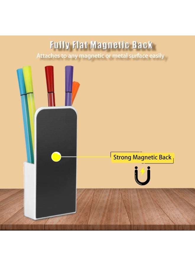 وينر حامل أقلام مغناطيسي مكون من قطعتين، حامل أقلام رصاص، حامل أقلام تحديد قابلة للمسح الجاف، منظم أقلام مغناطيسي، لوازم مكتبية للمنزل والمدرسة، للثلاجة، خزانة السبورة البيضاء - Image 2