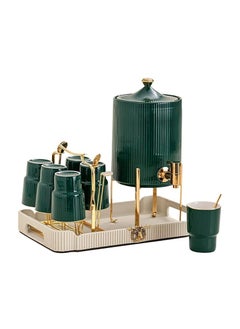 Dispenser set of porcelain, 14 pieces, from La Maya, green color, model C-04-G9 - pzsku/Z57AD27ACF69C68254060Z/45/_/1717428512/6e9060c4-199a-4ff8-9a1e-56f1b5268904