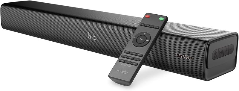 2.1ch 120W Small Bluetooth Soundbar for TV, PC, 23-inch TV Sound Bar with Built-in Subwoofer. Dialogue Enhancer, HDMI eARC/Optical/Aux, Wall Mount. - Image 1