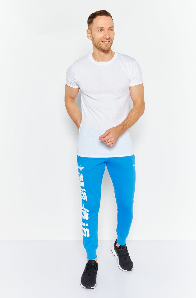 PUMA Men Sportswear Fit Drawstring Training Sweatpants, Blue - Image 4