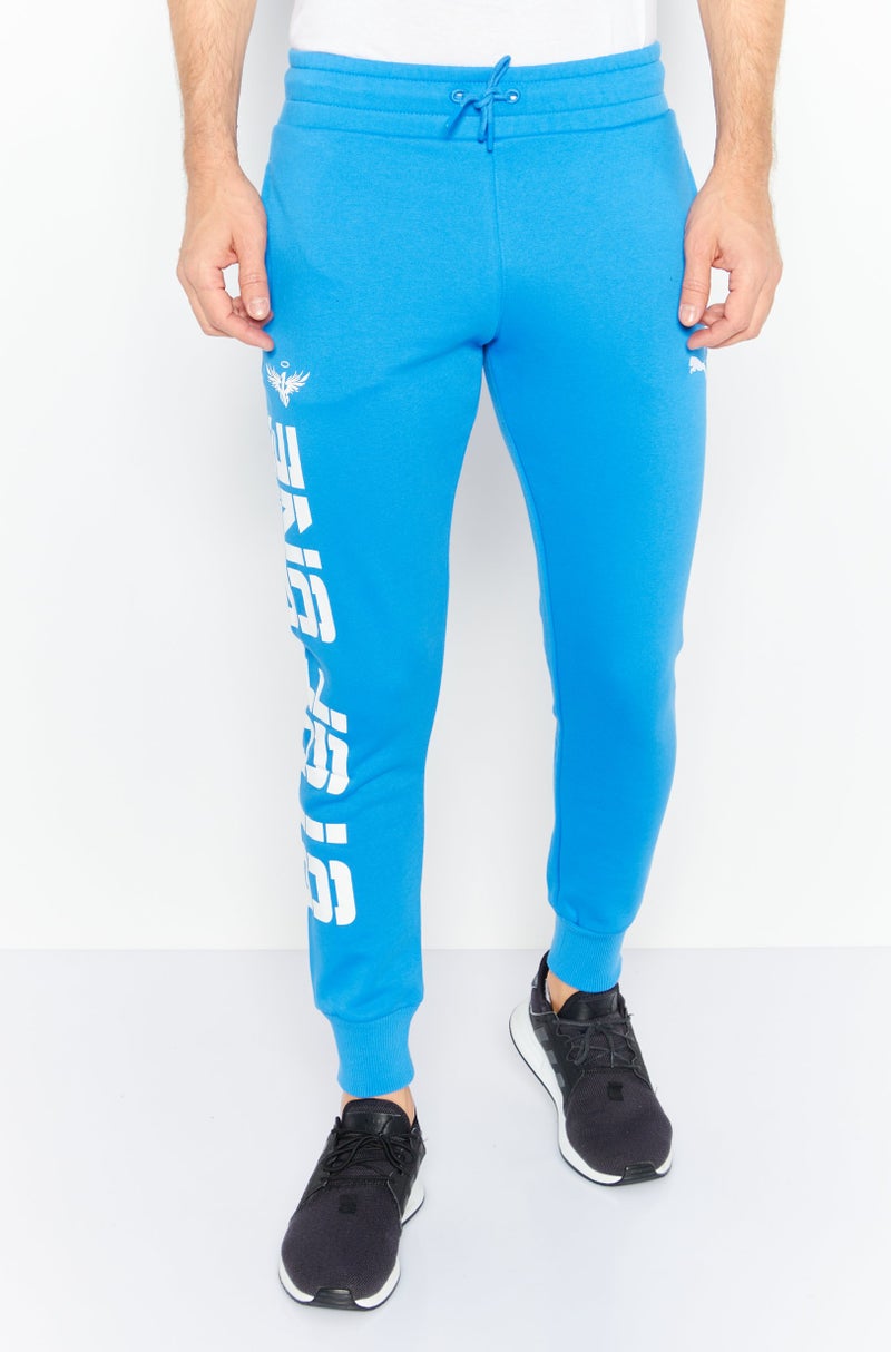 PUMA Men Sportswear Fit Drawstring Training Sweatpants, Blue - Image 1