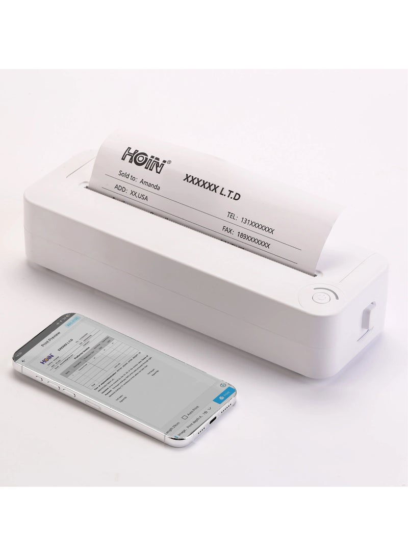 A4 Portable Thermal Printer Supports Wireless Mobile Travel Printers For Car & Office Bluetooth Printer Compatible With Phone & Laptop  - Image 2