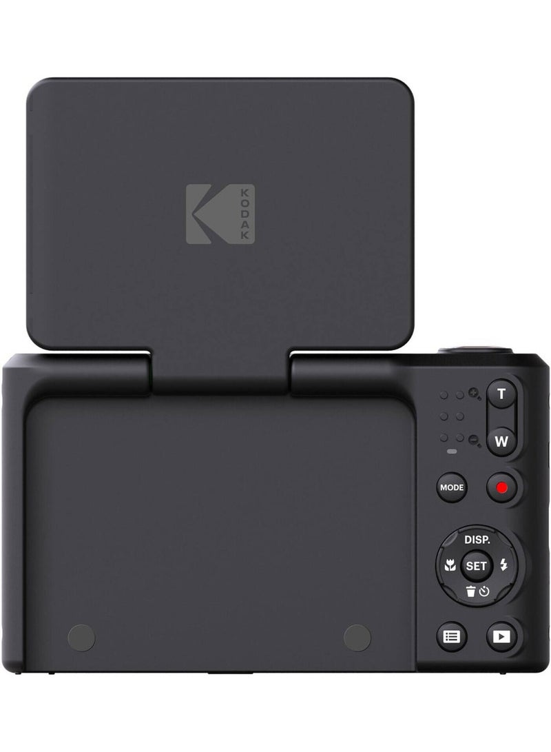 Pixpro C1 – Ultra-Compact Digital Camera | 13MP BSI CMOS, 4X Zoom, 2.8" LCD Screen, LED Flash, Built-in Battery – Black