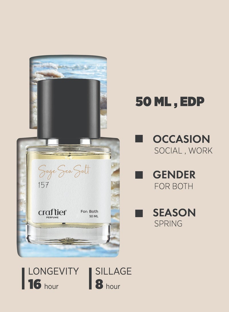 Craftier Perfume SAGE SEA SALT - Inspired of-WOOD SAGE & SEA SALT, Eau De Parfum for Men & Women - 50ml, Long Lasting Citrus Fragrance Upto 16 Hrs, Travel Size Unisex Perfume - Image 5