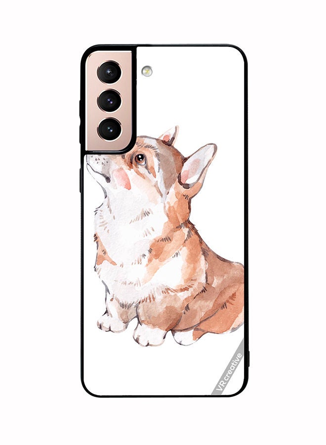 VR CREATIVE Protective Case Cover For Samsung Galaxy S21 Plus 5G Cute Fox Design Multicolour - Image 1