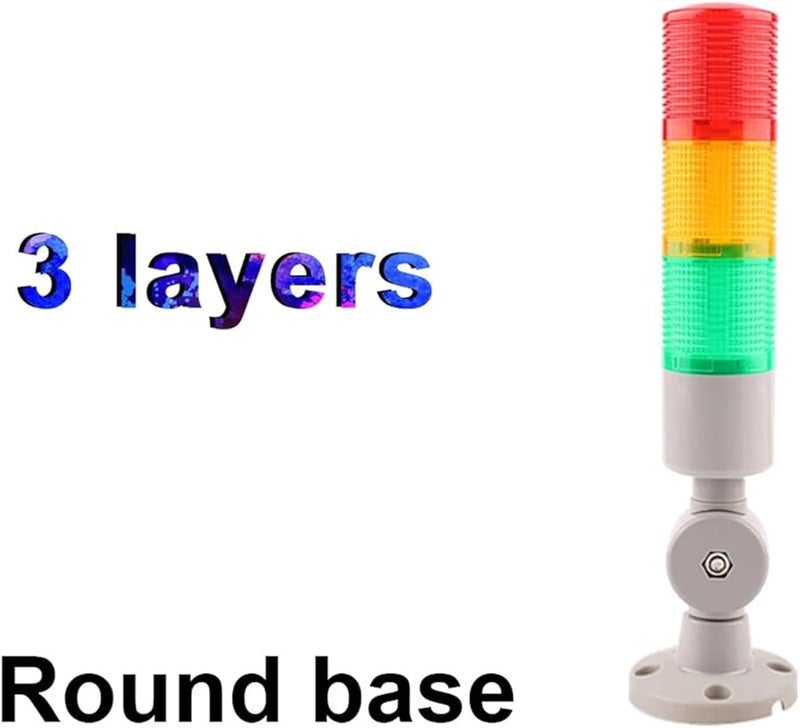 24V DC 220V AC 45mm LED Stackable Signal Tower Light 3 YY 12V Industrial Machine Alarm - Image 3
