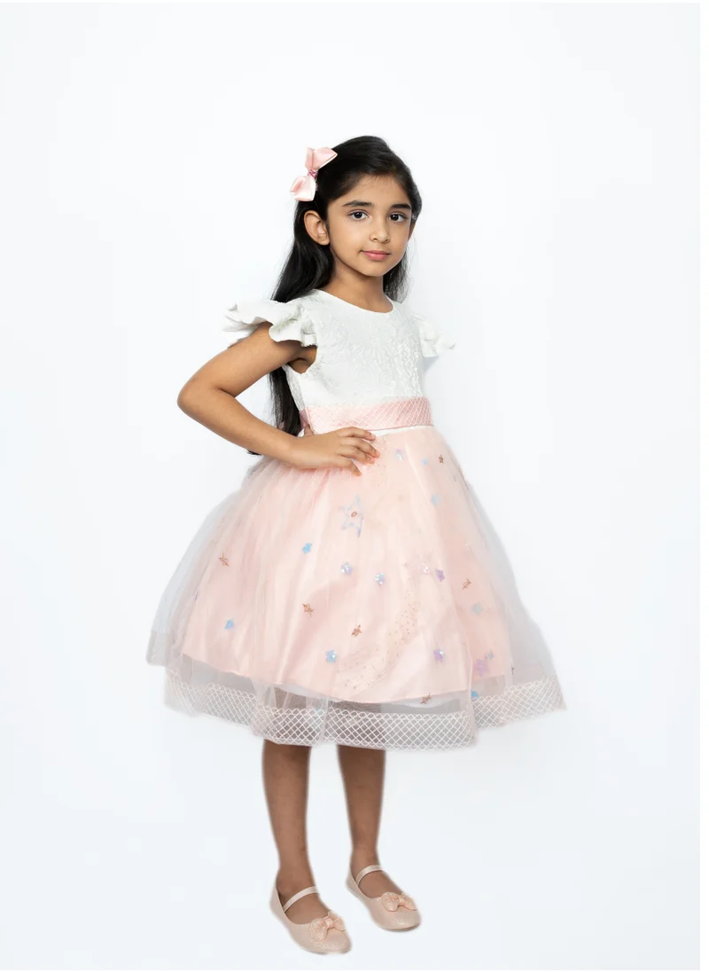 دىدانيالا Little Stars Tulle Party Dress Pink