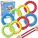 SMALL FISH Sensory Fidget Toys for Kids Adults 8 Pack Stretchy Fidget Toys Bracelet Texture Calming Autism Sensory Toys for Special Needs Autistic Children Calm Down Toy for Toddler Girls Boys - Image 2
