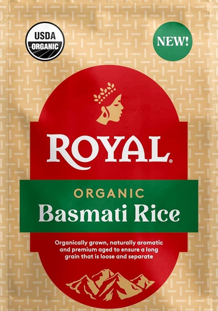 Royal Organic Basmati Rice - 2 lb Bag of Long Grain Aromatic Rice - Image 1