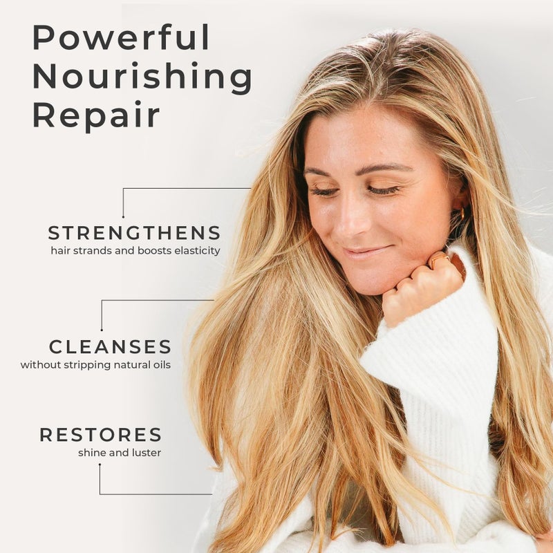 CIBU Repair + Protect Shampoo and Conditioner Set - Safe for Color-Treated Hair, Paraben Free, and Sulfate Free Shampoo and Conditioner for Women - Restores Damaged Hair and Protects From Breakage - Image 5