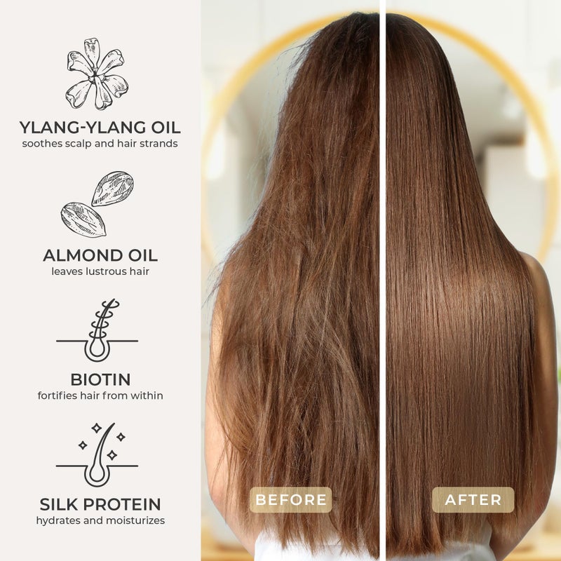 CIBU Repair + Protect Shampoo and Conditioner Set - Safe for Color-Treated Hair, Paraben Free, and Sulfate Free Shampoo and Conditioner for Women - Restores Damaged Hair and Protects From Breakage - Image 4