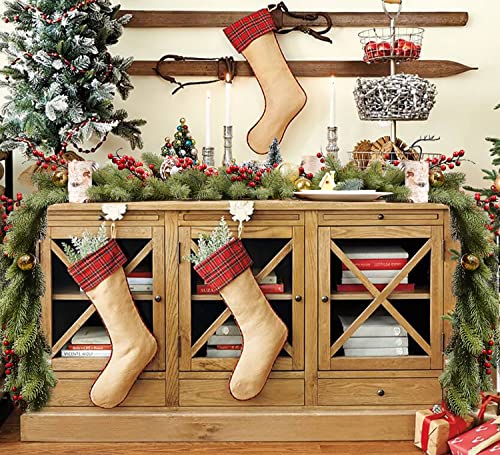 DearHouse 6Ft Artificial Pine Christmas Garland Winter Greenery Garland for Holiday Season Mantel Fireplace Table Runner Centerpiece Décor (Green) - Image 3