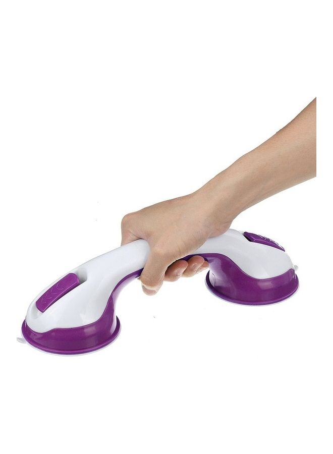 NIBEMINENT Portable Bath Shower Support Grip Mount Handle Purple/White