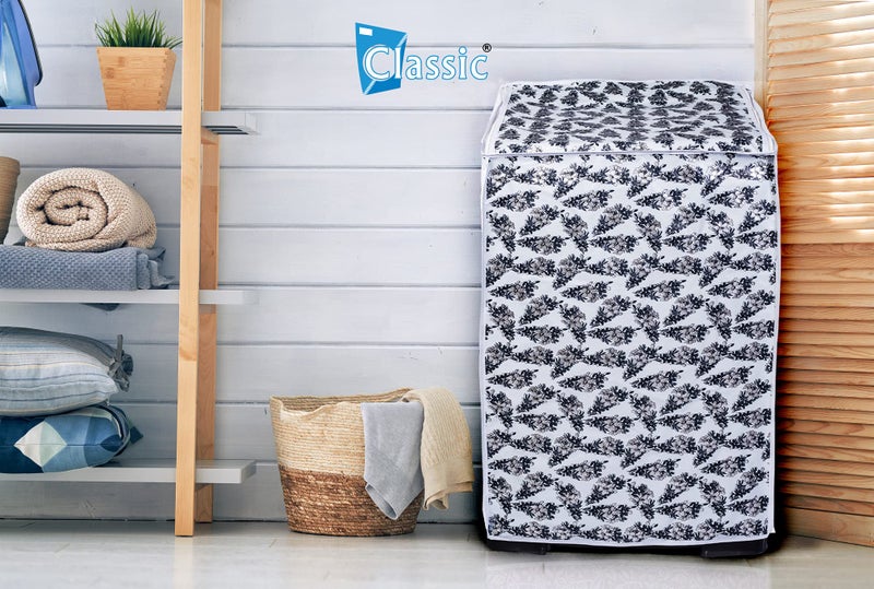Classic® Top Load Washing Machine Cover Suitable For LG 6 Kg, 6.2 Kg, 6.5 Kg, 7 Kg (56cmsX56cmsX85cms, Black & White) - Image 3