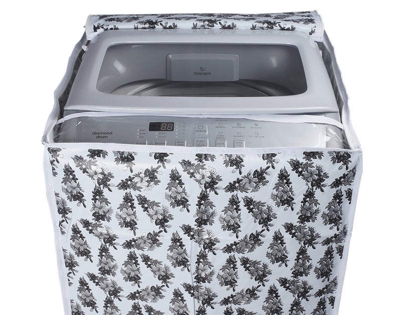 Classic® Top Load Washing Machine Cover Suitable For LG 6 Kg, 6.2 Kg, 6.5 Kg, 7 Kg (56cmsX56cmsX85cms, Black & White) - Image 2