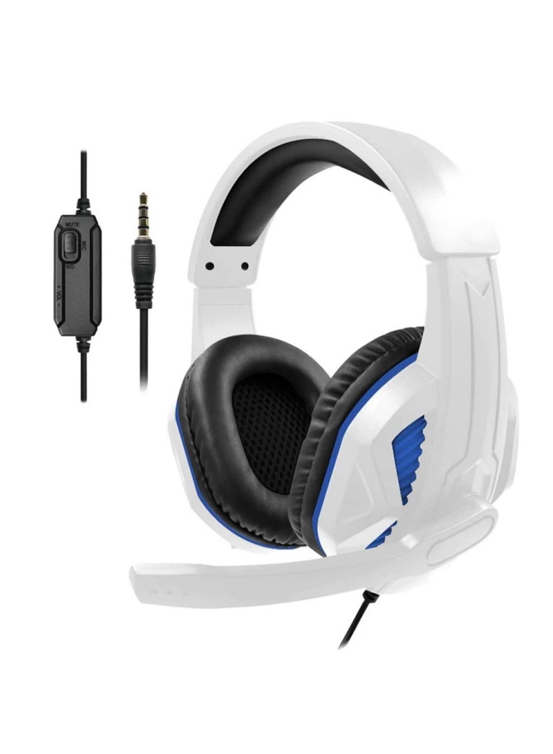 With Mic Headphones Noise Cancelling Over Headband Gaming Headset for PS5 Controller - Image 1