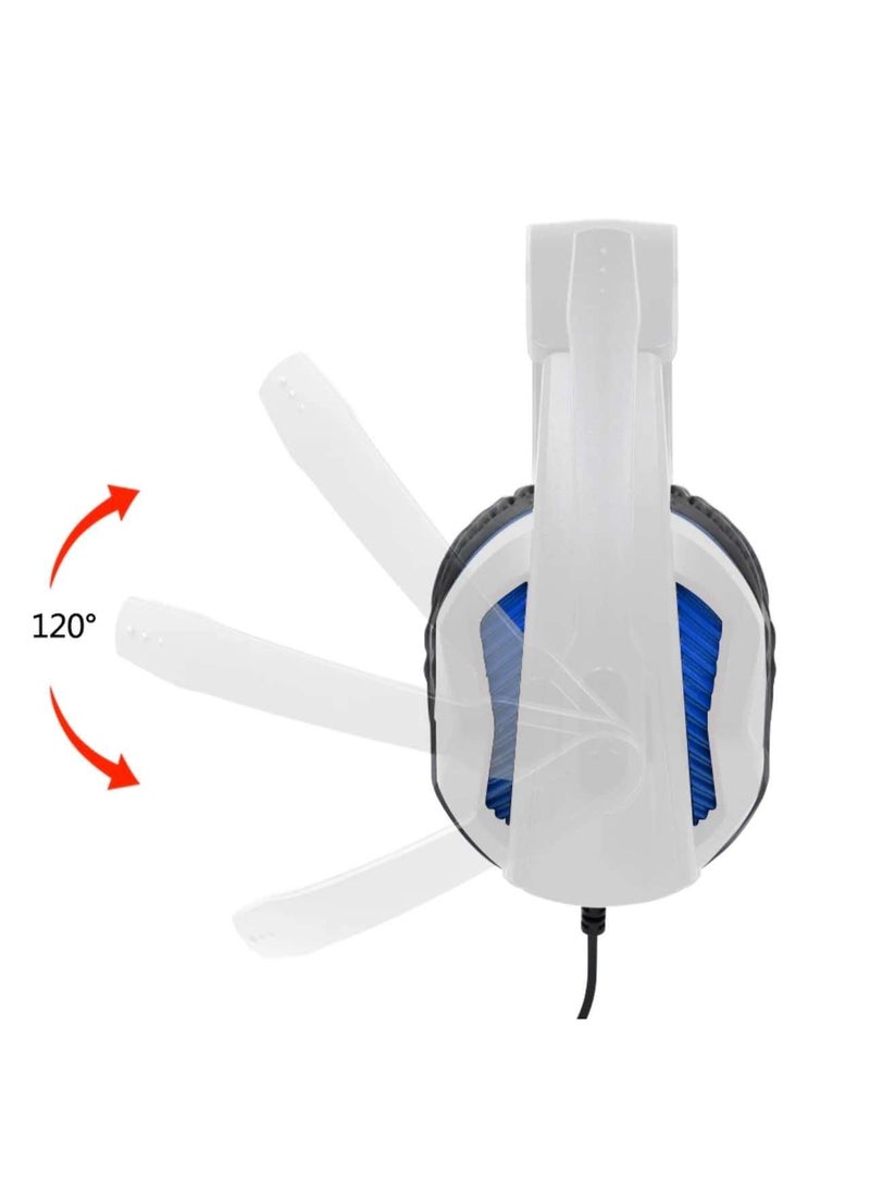 With Mic Headphones Noise Cancelling Over Headband Gaming Headset for PS5 Controller - Image 2