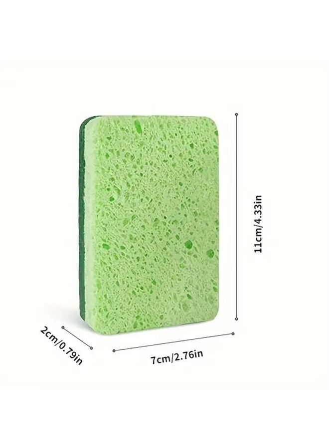 Green Heavy Duty Scrub Sponge 10 Pack For Dishes And Kitchen - Image 3