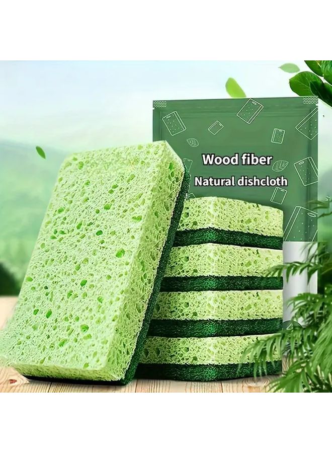Green Heavy Duty Scrub Sponge 10 Pack For Dishes And Kitchen - Image 1