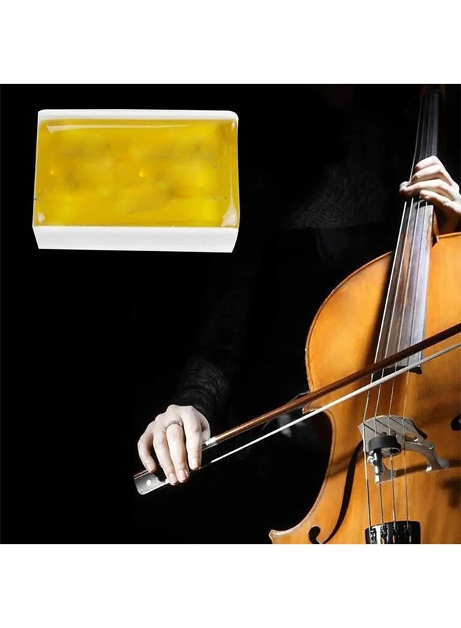 Rosin Natural for Violin Cello Viola Rosin Light Low Dust for Bows String Music Instrument Accessory Yellow with Case 3 Pack - Image 3