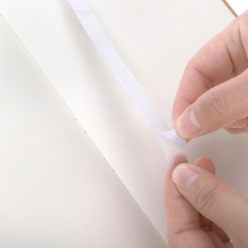 ZEAYEA 100 Pcs Glue Strips with Mesh Backing, 12 mm Hot Melt Adhesive Glue Strips for 80-110 Sheet Capacity, Thermal Binding Strips for Book Glue Binding Repair - Image 4