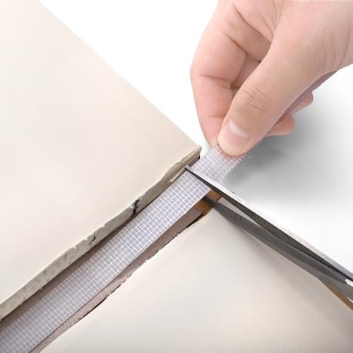 ZEAYEA 100 Pcs Glue Strips with Mesh Backing, 12 mm Hot Melt Adhesive Glue Strips for 80-110 Sheet Capacity, Thermal Binding Strips for Book Glue Binding Repair - Image 5