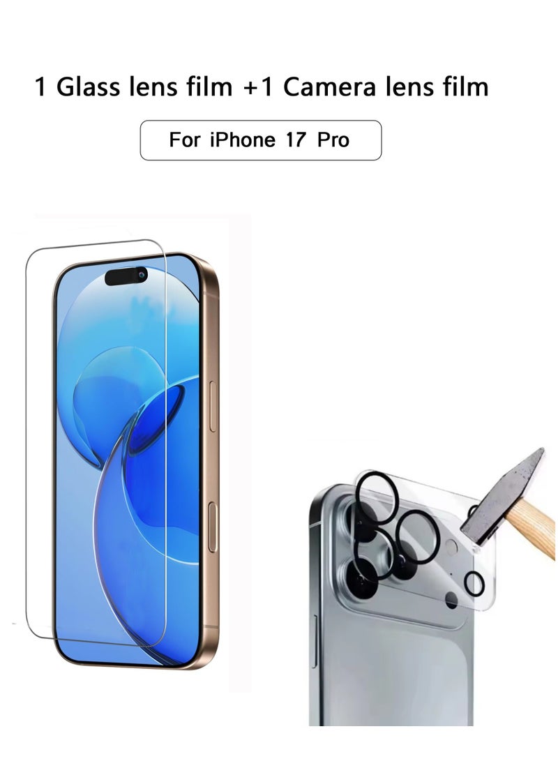 2 in 1 For iPhone 17 Pro (2025) Screen & Camera Protection - High transparency full coverage security protector - Image 1