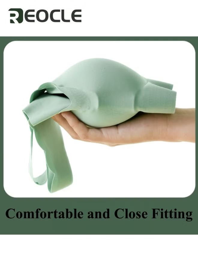 REOCLE Women's Bra Comfort Seamless Bra Classic Stretch Wireless Bra Scalloped Bras Push Up Sleep Bra Ice Silk Bra Pullover Bra - Image 2