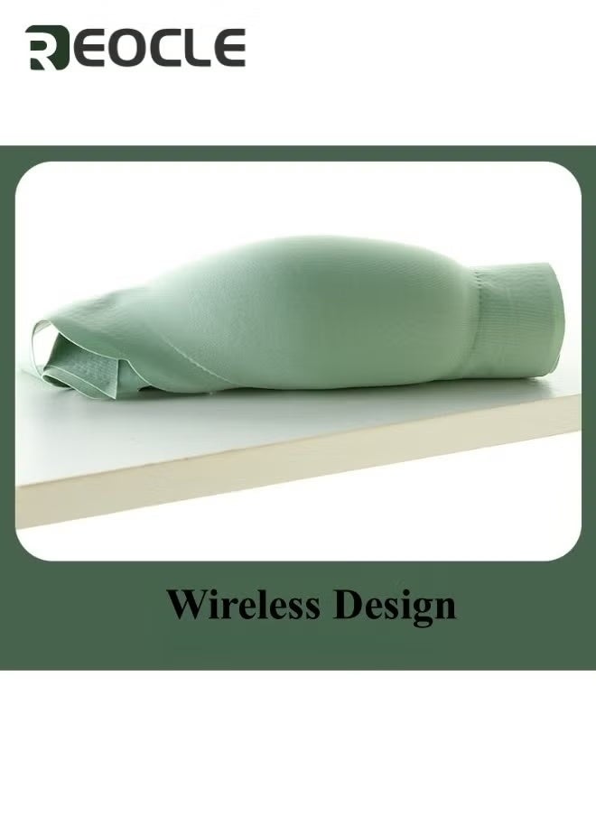 REOCLE Women's Bra Comfort Seamless Bra Classic Stretch Wireless Bra Scalloped Bras Push Up Sleep Bra Ice Silk Bra Pullover Bra - Image 3