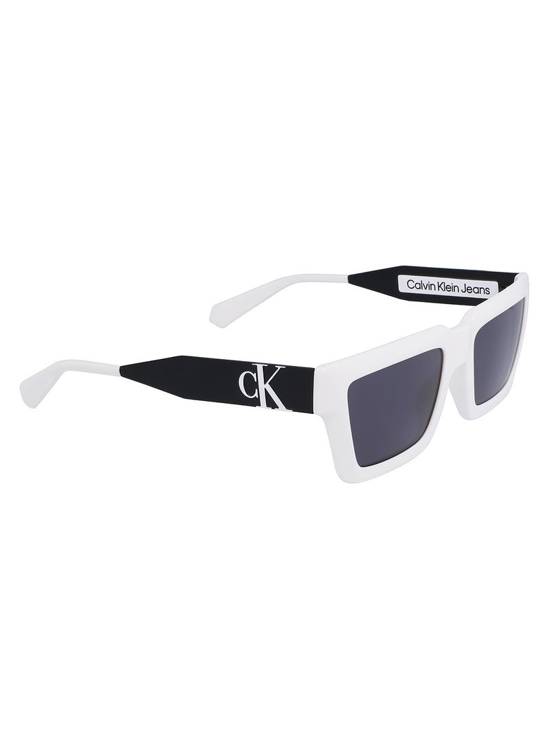 Calvin Klein Jeans Full Rim Bio Injected Modified Rectangle Calvin Klein Jeans Sun Ckj22641S 5419 (100) White - Image 2