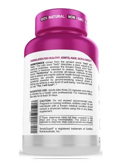 Herbtonics Multi Collagen Capsules Types I, II, III, V & X + Protein Peptides + Organ Complex Type 1, 2, 3, 5 & 10 Bone Broth Powder for Anti-Aging Hair, Skin, Nails & Joint Supplement 90 Vegan Pills  - Image 3