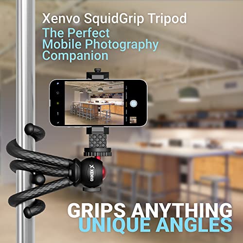 Xenvo SquidGrip Flexible Cell Phone Tripod and Portable Action Camera Holder - Compatible with iPhone, GoPro, Android, Samsung, Google Pixel and All Mobile Phones Red - Image 4