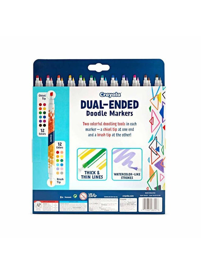 Crayola 12 Ct Dual-Ended Doodle Markers - Image 2
