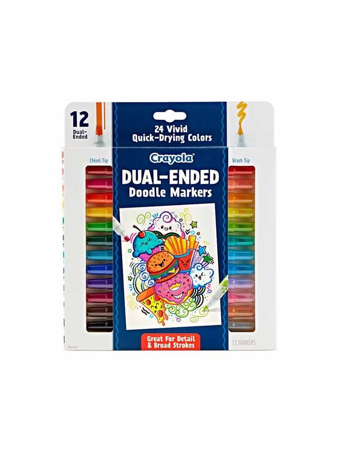 Crayola 12 Ct Dual-Ended Doodle Markers - Image 3