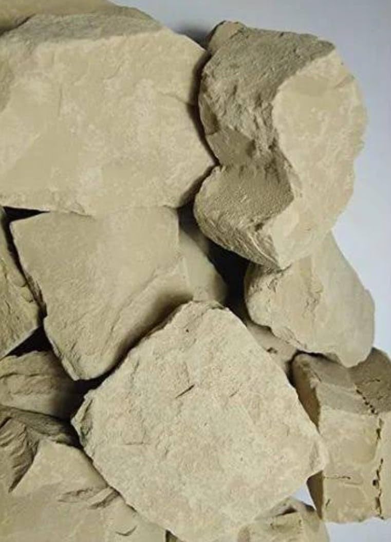 Natural Multani Mitti Stone Form Fullers EarthCalcium Bentonite Clay for All Skin Type Face Pack And Hair Pack Multani Mitti Stone Natural multani mitti Organic multani mitti - Image 2