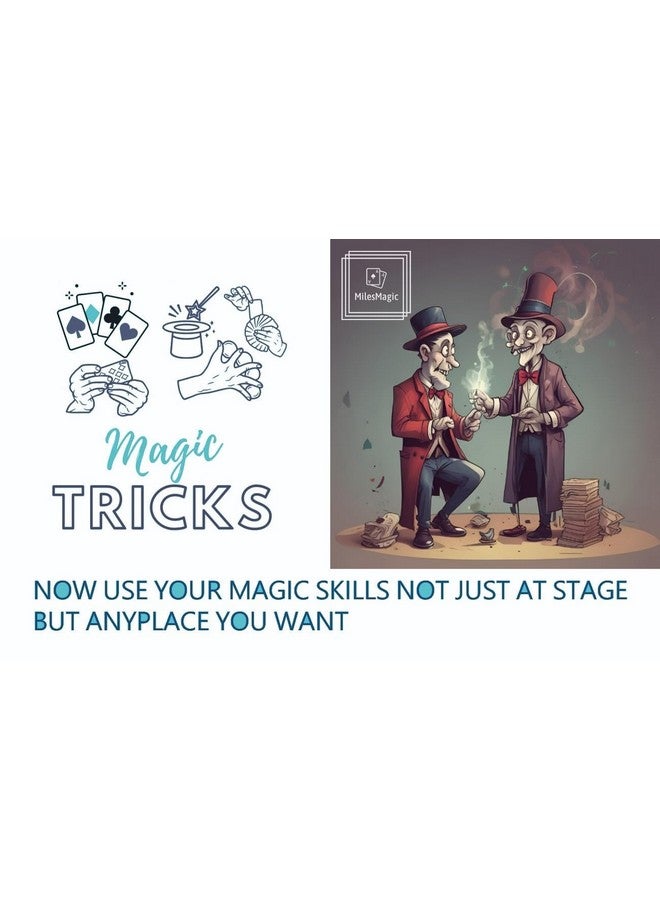 MilesMagic MilesMagic Magician's Vanishing Deck Disappearing Appearing Gimmick Cards Case Easy to Learn Mentalism and Baffling Illusion Close Up Magic Trick, Blue Back  - Image 5