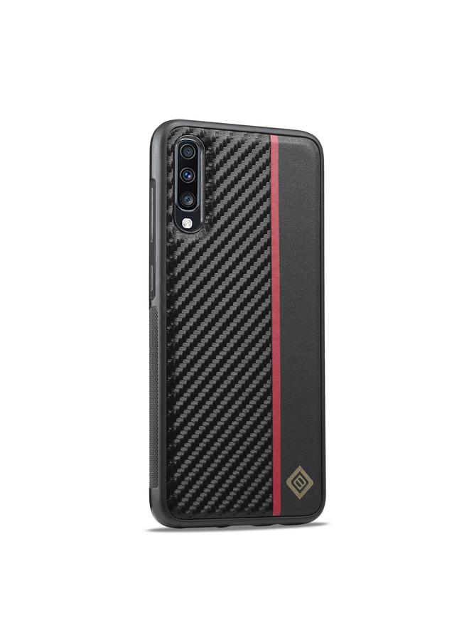 LC.IMEEKE Case For Samsung Galaxy A70 3 in 1 Carbon Fiber Texture Shockproof Phone Case - Image 2
