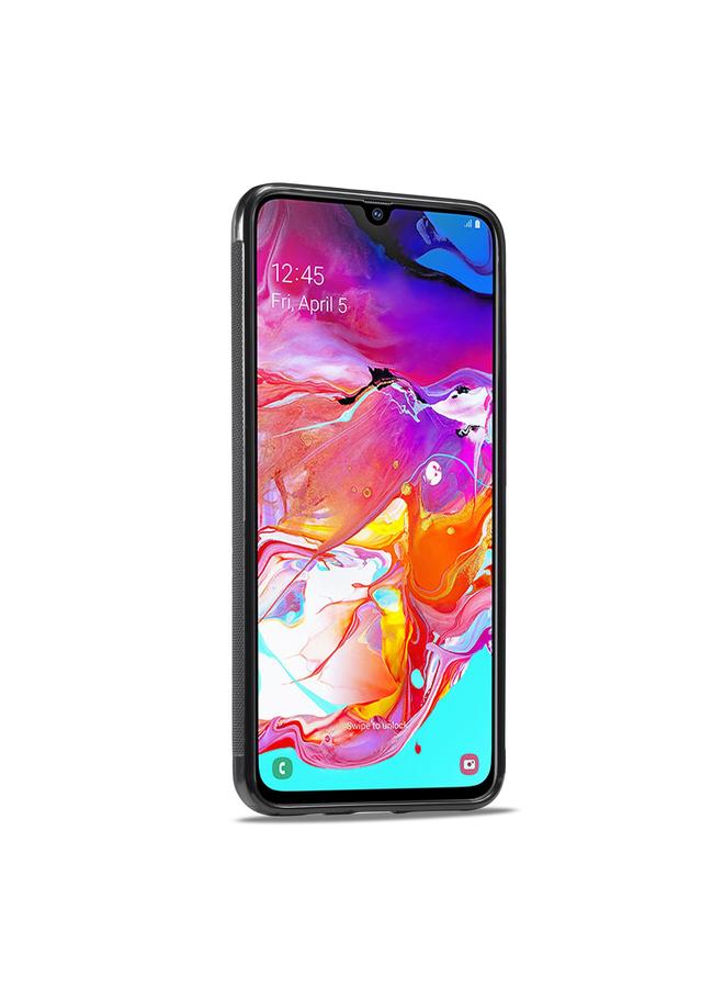 LC.IMEEKE Case For Samsung Galaxy A70 3 in 1 Carbon Fiber Texture Shockproof Phone Case - Image 3