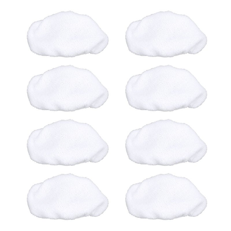 Steam Mop Pads: 8 Pack Reusable Microfiber Cloths - Superior Cleaning Power Steam Cleaner Replacement Cloths for Home Cleaning, Handheld Steam Cleaner Devices - Image 4