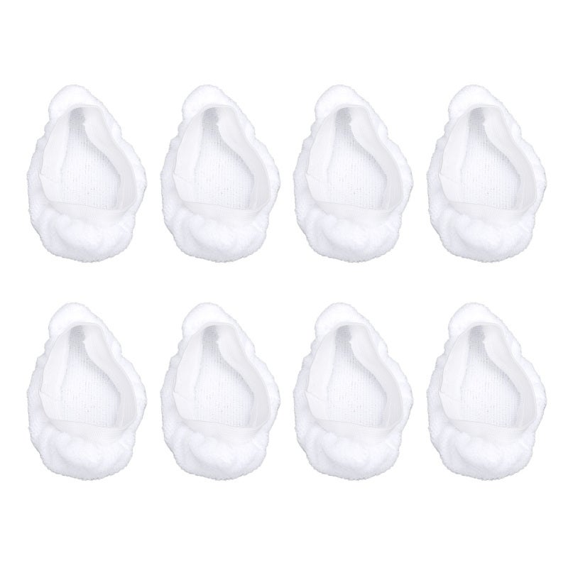Steam Mop Pads: 8 Pack Reusable Microfiber Cloths - Superior Cleaning Power Steam Cleaner Replacement Cloths for Home Cleaning, Handheld Steam Cleaner Devices - Image 1