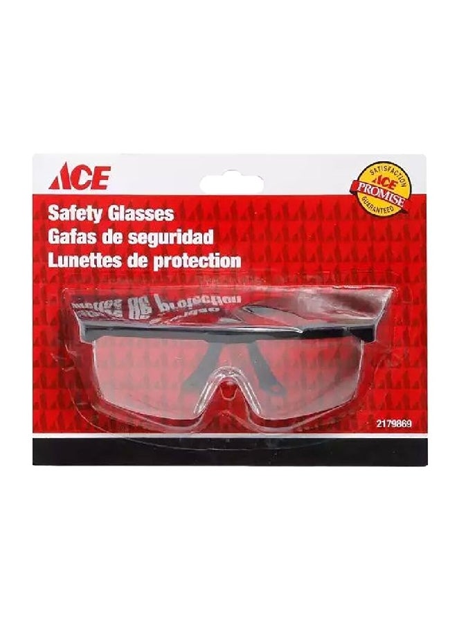 ACE Impact Resistant High Quality Safety Goggle Clear and Black 6.6 x 19 x 15 cm XM20020713 - Image 2